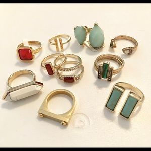 Wholesale lot of 9 rings - Kiwi & Ellie